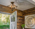 Industrial Ceiling Light Fixture Semi Flush Mount 3-Light